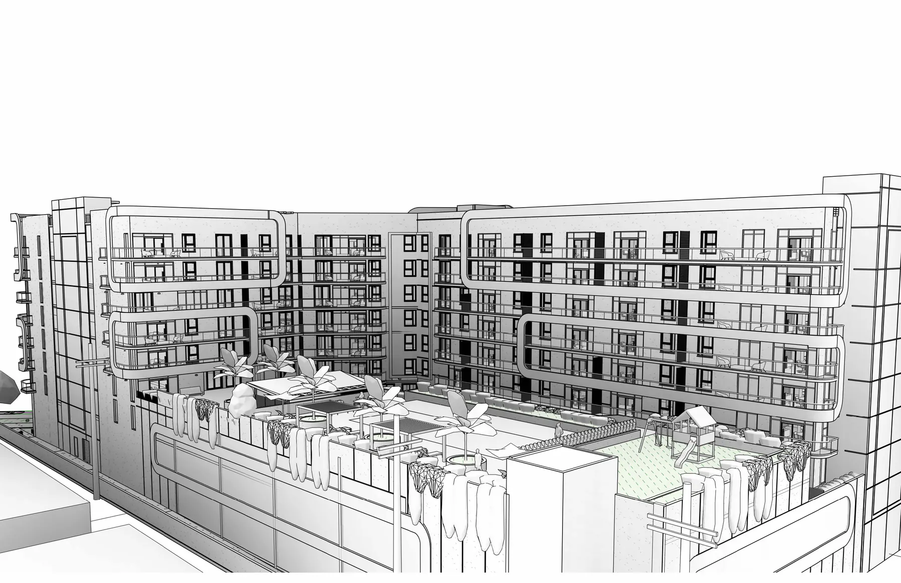 BIM Model Apartment Complex – BIM Architecture Design