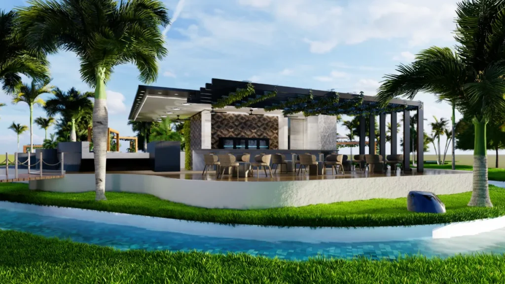 Olympic Lagoon Resort Poolside Bar – BIM Architecture Design