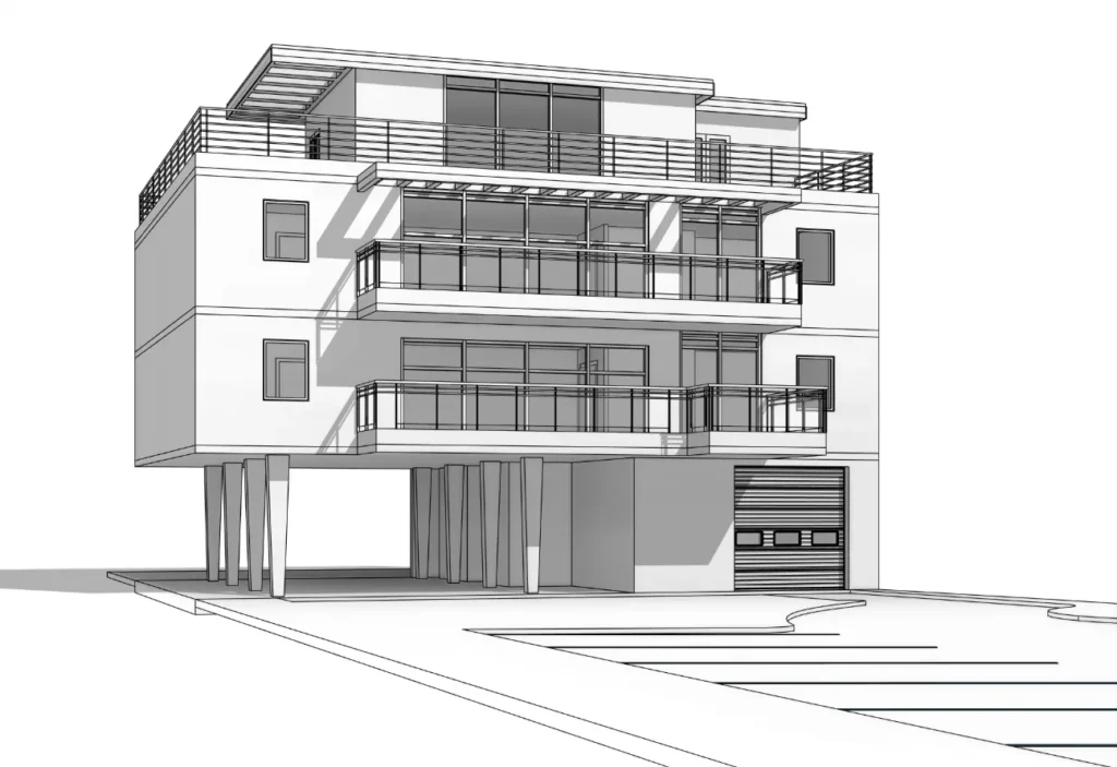 Seven Park Commercial LOD 350 Model – BIM Architecture Design