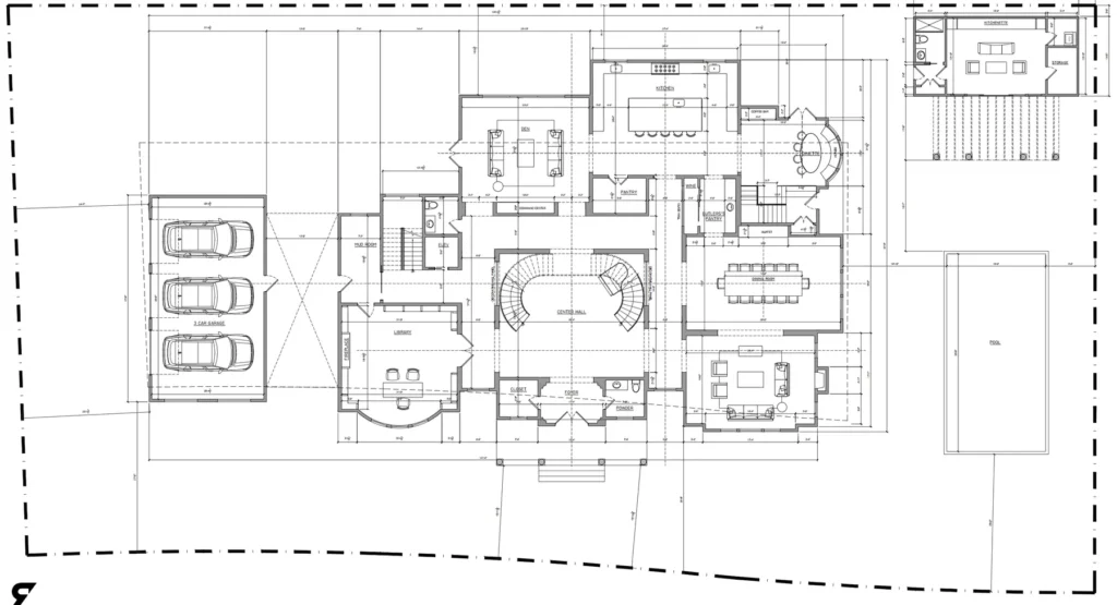 Stone Manor Residence Floor Plan – BIM Architecture Design