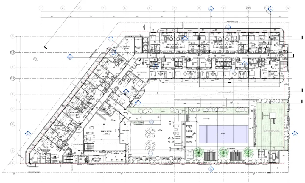 Urban Mixed Use Development Floor Plan – BIM Architecture Design